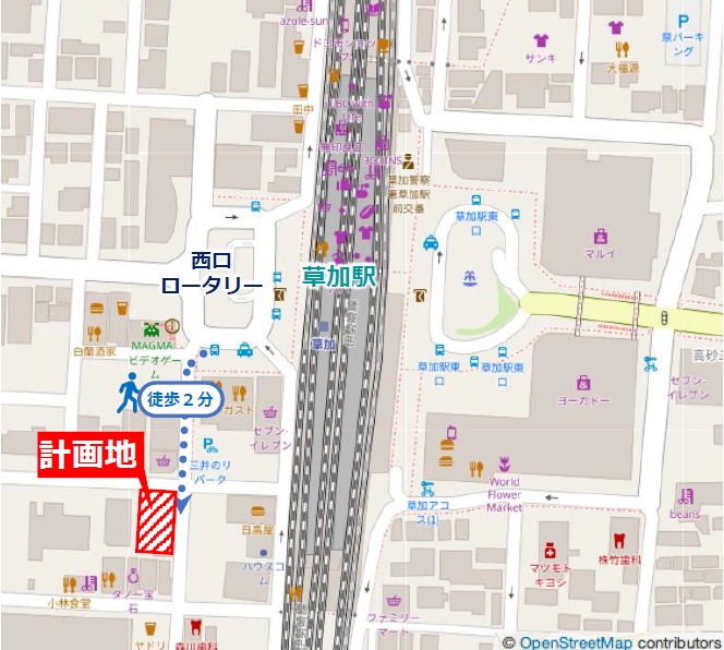 詳細へ 草加市氷川町医療モール計画