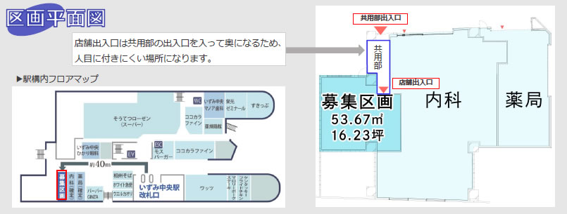 いずみ中央駅構内医療モール