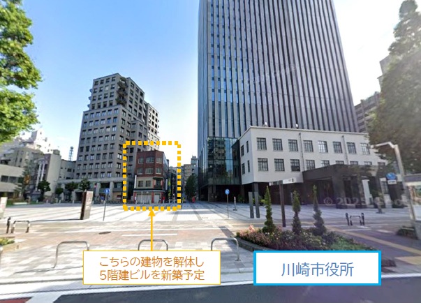 「川崎市役所前」新築医療モール計画