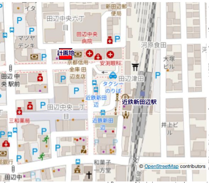 京田辺駅前医療モール計画